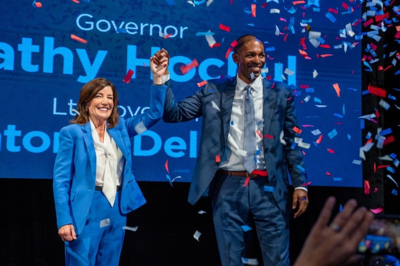 Gov Hochul and Lt Gov Antonio Delgado